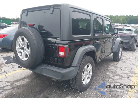 2020 Jeep Wrangler Unlimited Sport S 4X4 из США, поврежденный, VIN 1C4HJXDG7LW222391